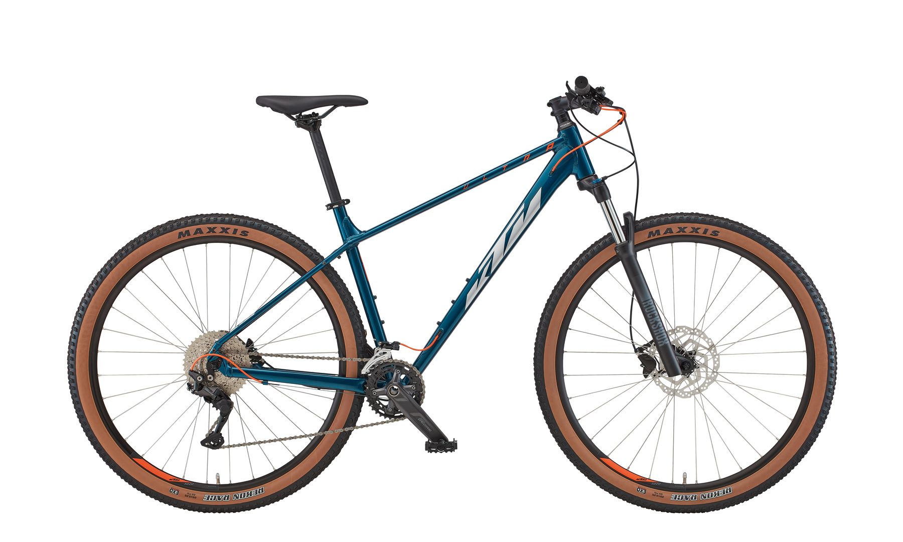 Kalnu velosipēds KTM ULTRA FLITE 29 vital blue (silver+orange) 2x10 Shimano Deore
