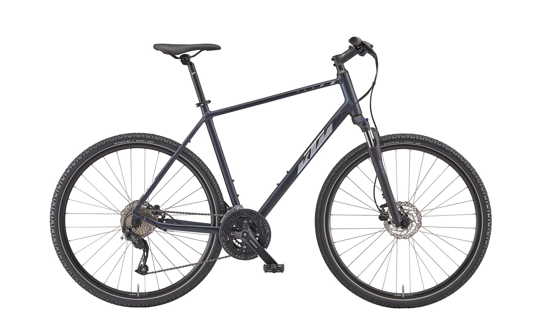 Bicycle KTM X-LIFE ROAD D ult. dark bl. m. (slv.+blue) 2x9 Shimano Altus III