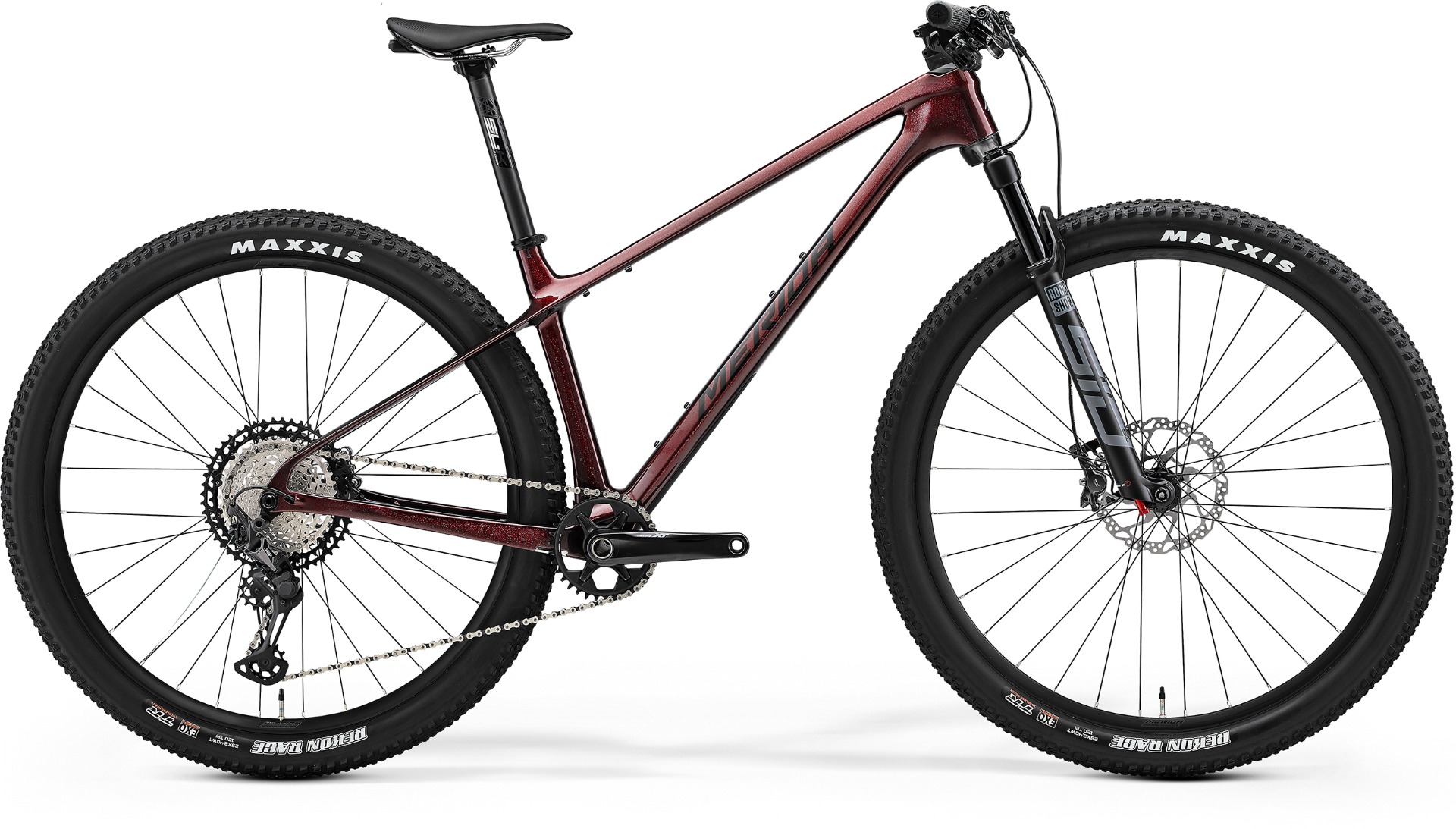 Bicycle Merida BIG.NINE XT III1 BURGUNDY RED(BLACK/SILVER)