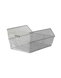 Basil Cento rear basket, silver