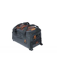 Basil Miles Tarpaulin trunkbag, 7L, black orange