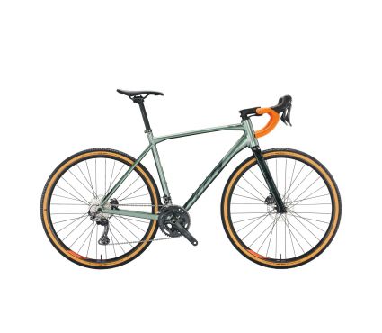 Gravel velosipēds KTM X-STRADA 10 moss grey (black+orange) Shimano GRX 2x11