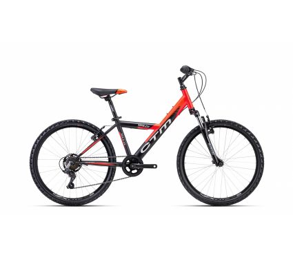 Bicycle CTM WILLY matt black/matt neon red 14"