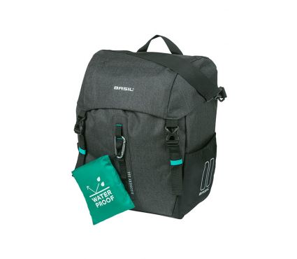 Basil Discovery 365D single pannier bag L, 20L, black melee