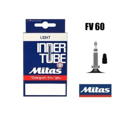 Bicycle tyre inner tube Mitas 700x18/25cLiteFV60