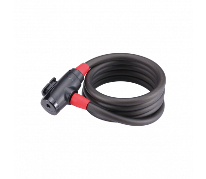 Bicycle lock BBB BBL-41 PowerLock coil cable black 12mmx180cm