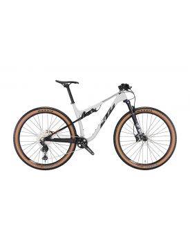 Kalnu velosipēds KTM SCARP ELITE metallic white (black+orange) Shimano Deore XT 12 III