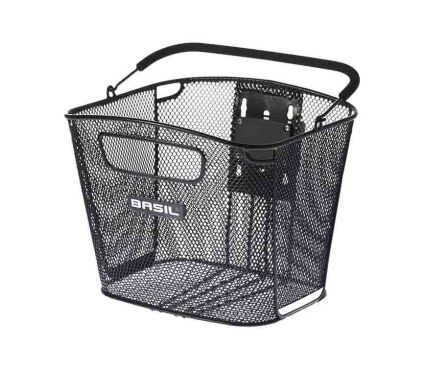 Basil Bold Front KF front basket, black