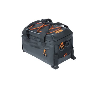Basil Miles Tarpaulin trunkbag, 7L, black orange