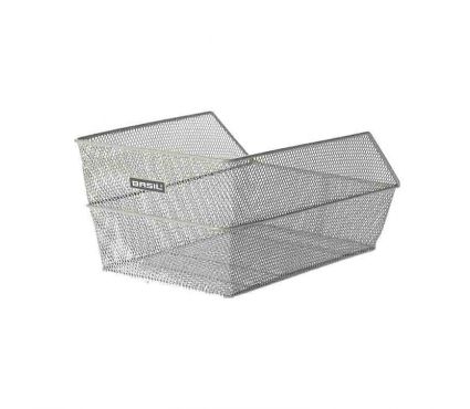 Basil Cento rear basket, silver