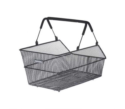 Basil Cento Multi System rear basket, black