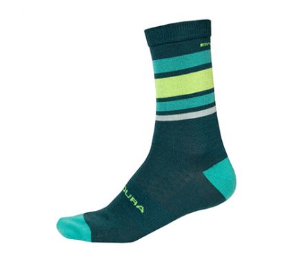 Zeķes Endura BaaBaa Merino Stripe Sock: DeepTeal