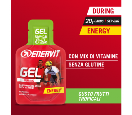 Enerģijas želeja Enervit Sport gel 25ml Tropical fruit