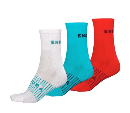 Zeķes Endura Women's Coolmax® Race Sock (Triple Pack): PacificBlue - One size