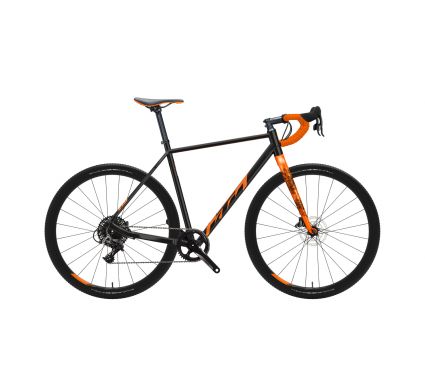 Gravel velosipēds KTM X-STRADA 30 flaming black (orange) 1x11 SRAM RIVAL III