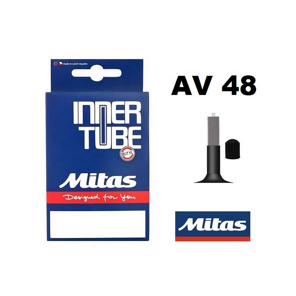 Bicycle tyre inner tube Mitas 28/47 - 622/635 (700x28/45C) AV48