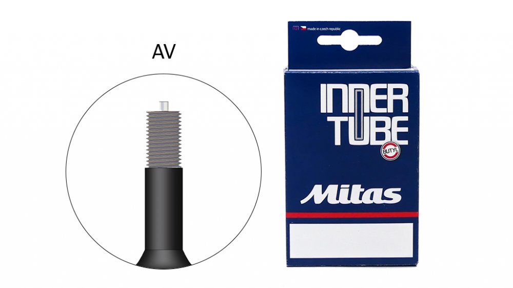 Bicycle tyre inner tube Mitas 47/62 - 584 (27.5x1.75-2.50) AV40