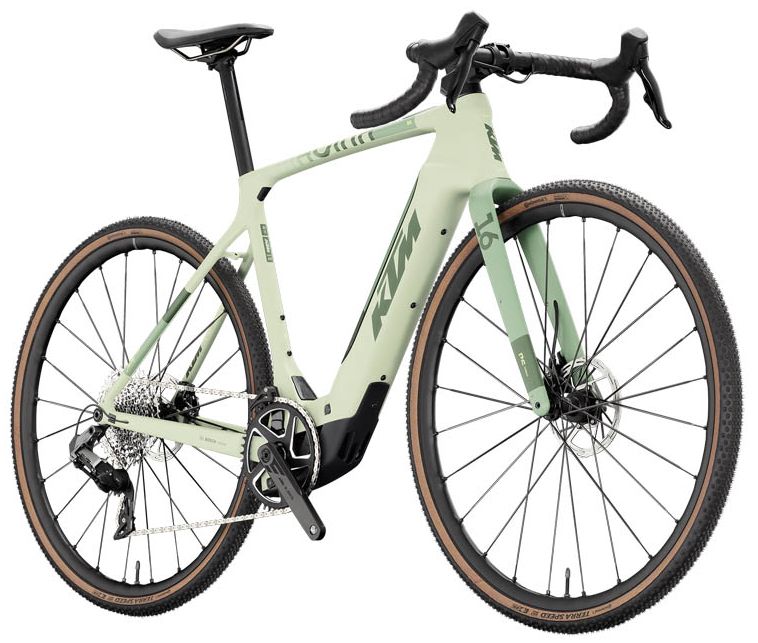 Electric bicycle KTM MACINA GRAVELATOR SX PRIME pale green matt (green+lemon)
