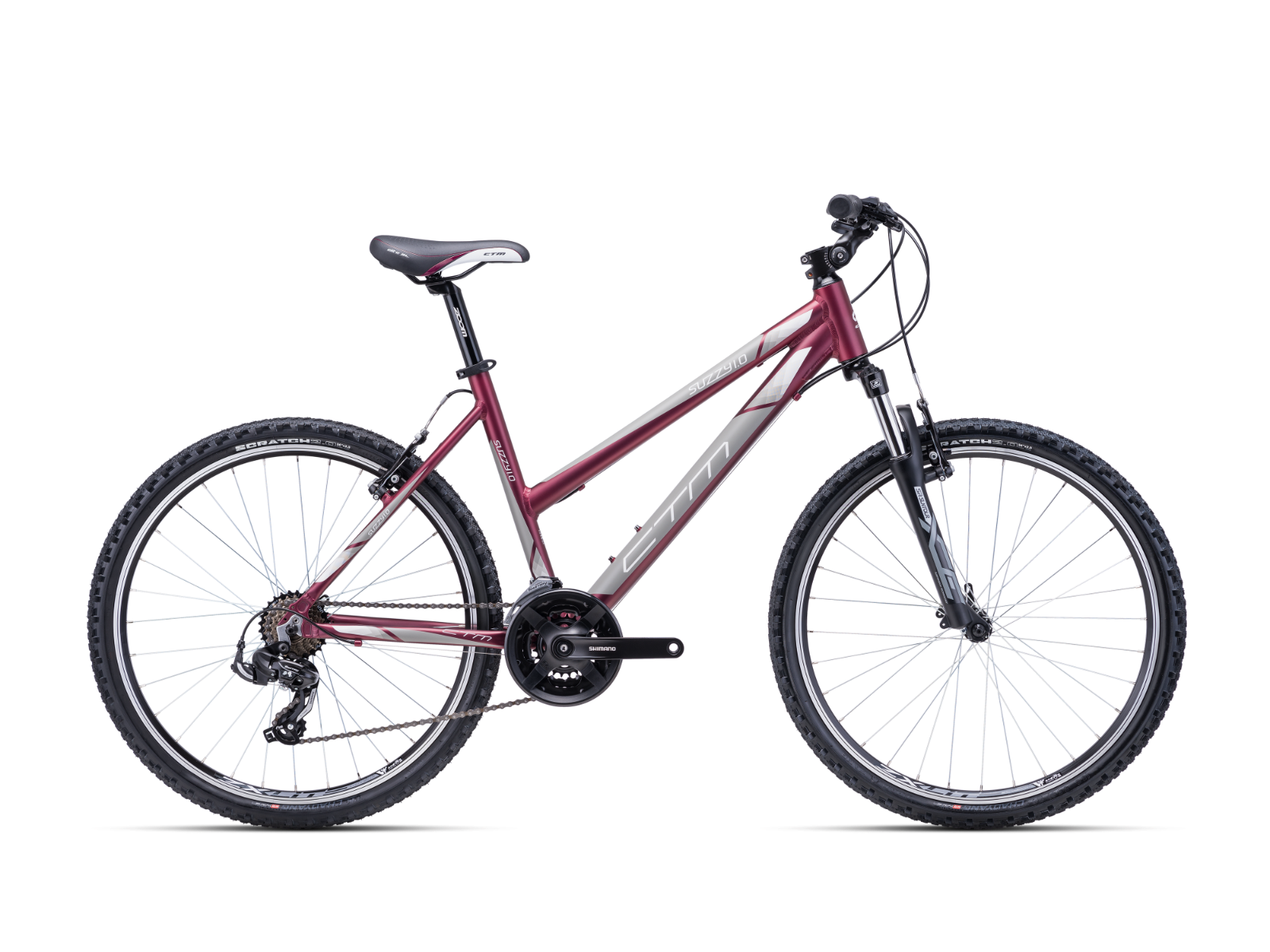 Bicycle CTM SUZZY 1.0 burgundy red/grey