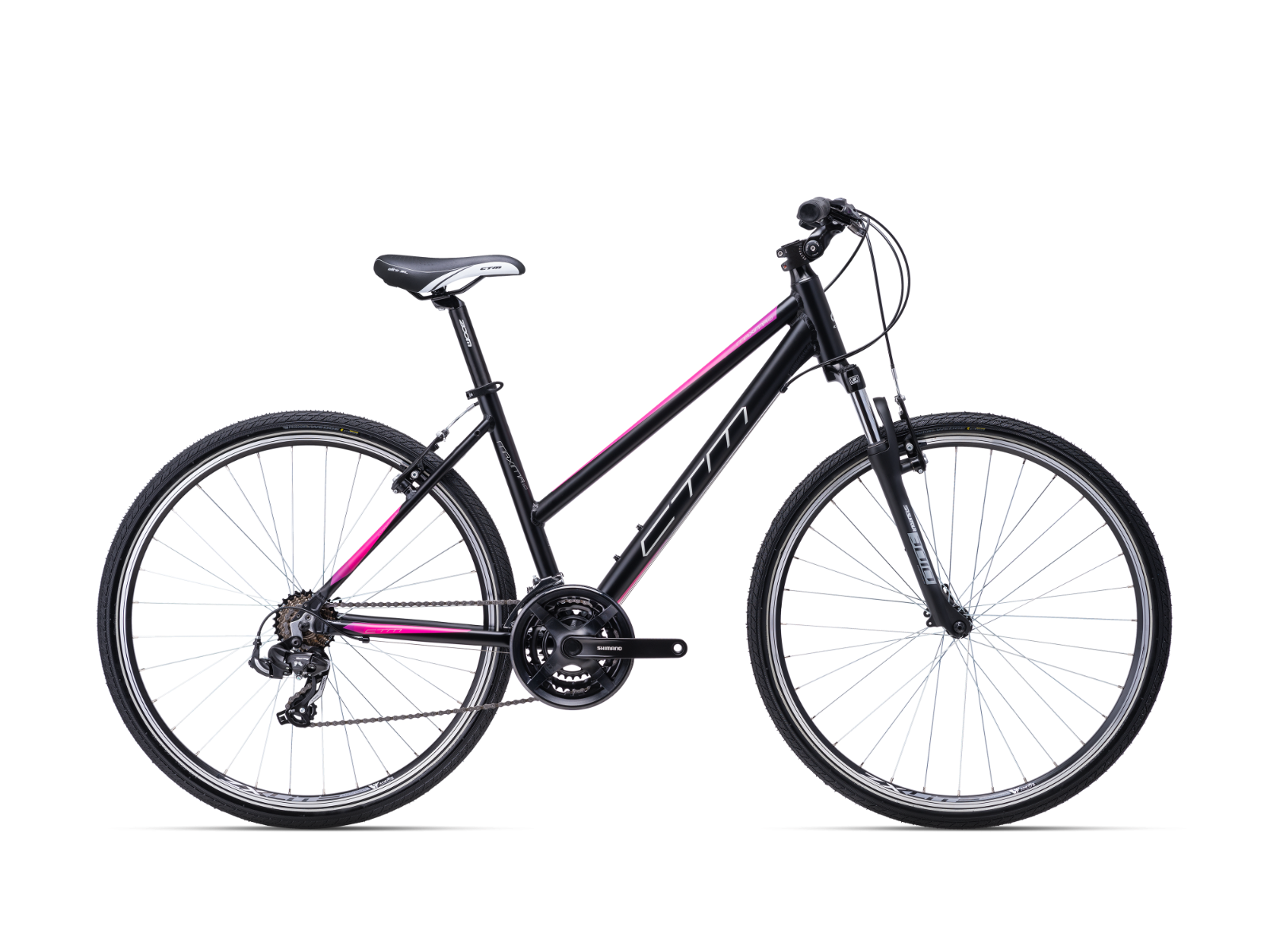 Bicycle CTM MAXIMA 1.0 matt black/pink
